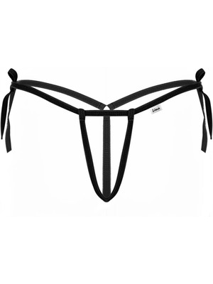 MTM My The Mall Giyim  Siyah Ipli Kadın Fantazi G String