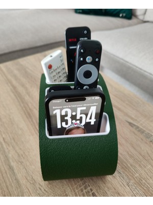 Antilop 3D Baskı Çoklu Kumanda ve Telefon Standı | Tv Kumandası Organizeri | Masa & Sehpa Üstü Düzenleyici | Minimal Tasarım