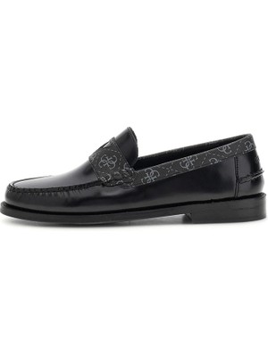 Guess Rossio Erkek Siyah Casual Ayakkabı Düz Tabanlı Şık Tasarım FMPROSFAL14-BLACK
