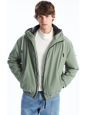 Lc Waikiki Yeni Sezon Rahat Kalıp Kapüşonlu Erkek Orta Kalın Mont