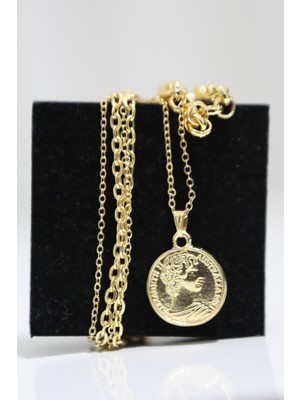 Luxon Collection Gold Avustralya Figürlü Çelik Gold Kolye