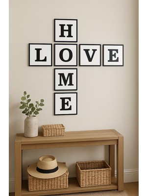 Huhuli Modern 7 Parca Duvar Tablosu -Cerceve Görünümlü — 20X20 Mdf, Fotoğraf Kalitesinde Uv Baski