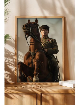 Huhuli Mustafa Kemal Atatürk Baskılı Tablo HUHU498