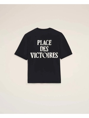 Ami Paris Beyaz Pamuklu Place Des Victoires Baskılı Tişört