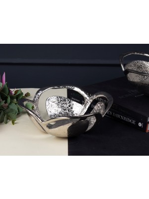 sembol Festıve Yuv Meyvelık Sılver 27X27X10 cm