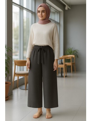 Eceylül Moda Scuba Krep Bolpaça Kuşaklı Pantolon(Kısa Süreliğine Lansman Fiyatı)