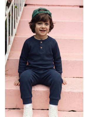 Cigit Reglan Kol Patlı Erkek Basıc Takım 1-5 Yaş Lacivert