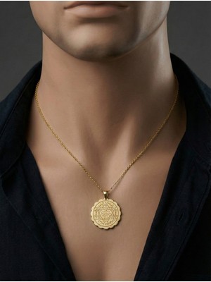 PremiumPort Şans ve Başarı Temalı Altın Kaplama Gümüş Kolye, Şık ve Anlamlı Tasarım