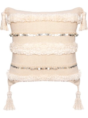 Bohemart Morocco Yastık Punch Elişi Kcgpk Keten Kırlent Dolgulu Tasarım