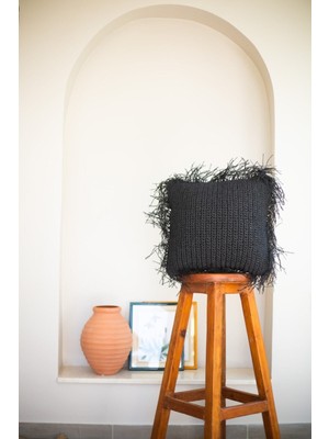 Bohemart Boho Yastık Rafya Elişi Kırlent Dolgulu Tasarım