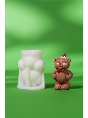 Rufus Concept Parti Ayısı Silikon Mum Kalıbı