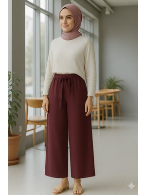 Eceylül Moda Scuba Krep Bolpaça Kuşaklı Pantolon(Kısa Süreliğine Lansman Fiyatı)