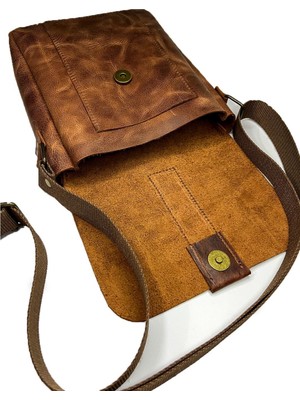 İlk El Grup Hakiki Deri Omuz Çantası