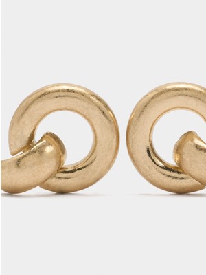 Parfois Gold Halka Küpe