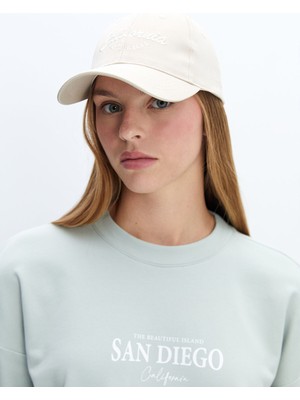 Lc Waikiki Yeni Sezon Yazı Nakışlı Kadın Kep Şapka