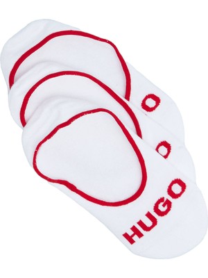 Hugo Erkek Dokuma Kumaş Marka Logolu Beyaz Çorap 50514921-100