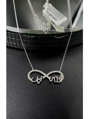 PremiumPort 925 Ayar Gümüş Zirkon Taşlı Sonsuzluk Kolye, Şık ve Zarif Takı