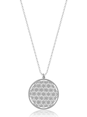 PremiumPort 925 Ayar Gümüş Yaşam Çiçeği Rodyum Kaplama Takı