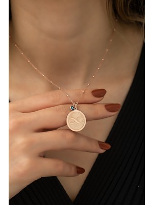 PremiumPort 925 Ayar Gümüş Sonsuzluk Kolye, Şık ve Zarif Kadın Takısı