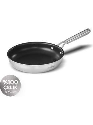 Karaca Plasma Steel 316+ 3Ply Yanmaz Yapışmaz Çelik Tava 28 cm