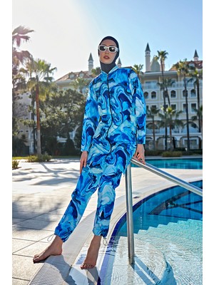 Remsa Mayo Önü Kapaklı Paraşüt Tam Kapalı Tesettür Mayo R070 Nil