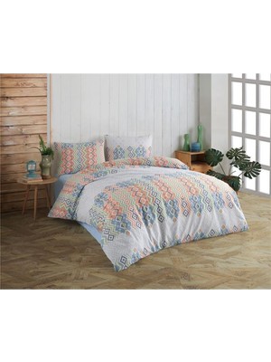 Kristal Çift Kişilik Ranforce Nevresim Takımı - 4 Parça - %100 Pamuk - Orijinal Lüks Kutu