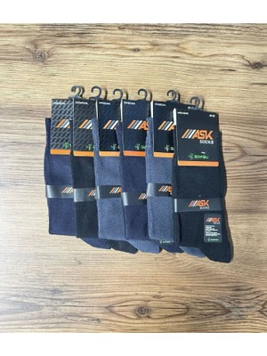 Ask Erkek Uzun Bambu 6'lı Çorap