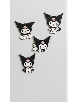 Nana Art Gotik Tavşan Figürlü Buzdolabı Magnet Seti (4’lü)