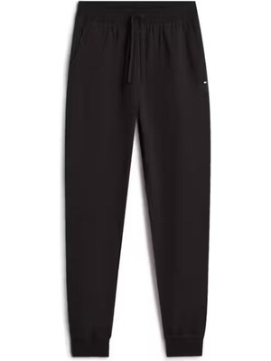 Tommy Hilfiger Erkek Pamuklu Ip Bağlamalı Lastikli Paça Siyah Eşofman Altı MW0MW37236-BDS