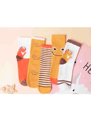 BGK Çorap 5'li Dinazor Desenli Çocuk Çorabı