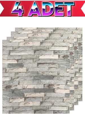 Renkli Duvarlar 4 Adet 70cmx77cm Kendinden Yapışkanlı Çok Renkli Duvar Paneli Kağıdı Sticker Ofis Salon Otel Nw117