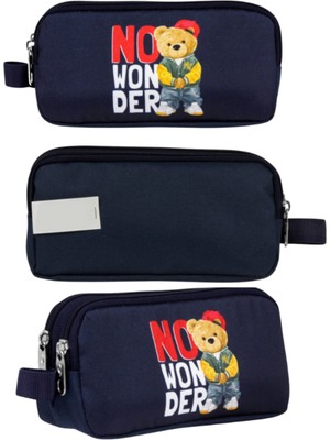 Ümit Çanta Cennec Hiphop Bear Kalem Çantası – Hip Hop Temalı Çocuk Okul Kalemliği 20X10X6