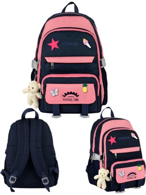 Ümit Çanta Cennec Çok Bölmeli Lacivert Sırt Çantası 29 x 39 x 14