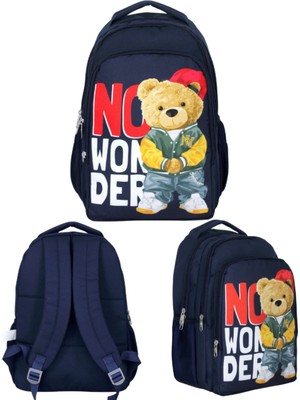 Ümit Çanta Cennec Hiphop Bear Sırt Çantası – Hip Hop Temalı Çocuk Okul Çantası 29X39X14