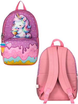 Ümit Çanta Cennec Unicorn Ice Cream Okul Sırt Çantası 29 x 39 x 14