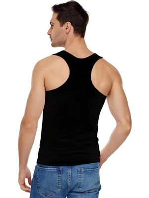 Elit Paket 1304 Erkek Sporcu Atlet 2'li Siyah XL Dokuma Kumaş ile Rahat Tasarım