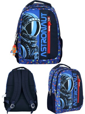Ümit Çanta Cennec Astronaut Sırt Çantası – Uzay Temalı Ilkokul ve Anaokulu Okul Çantası 29X39X14