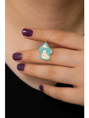 PremiumPort 925 Ayar Gümüş Mineli Kadın Kolye, Şık ve Zarif Tasarım