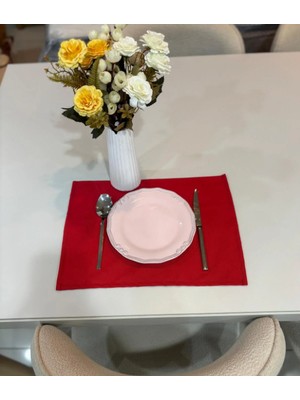 Nurgita Home Yılbaşı Sunum Amerikan Servis Supla Duck Keten(6 Adet)