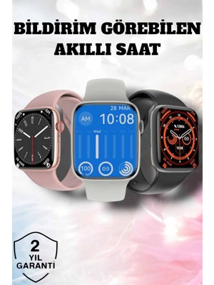 Poyraz Market Akıllı Saat Adım Sayar, Kalp Atışı Izleme Dokunmatik Bluetooth Bağlantılı