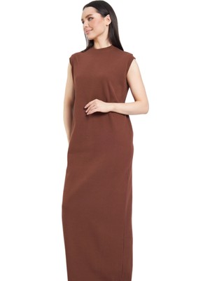 Fezzal Büyük Beden(44-48) Battal Sıfır Kollu Ribana Elbise