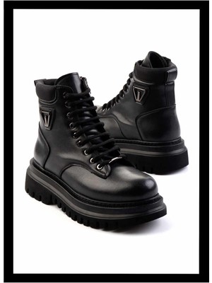 Bambi Siyah Kadın Bot & Bootie K02377030509