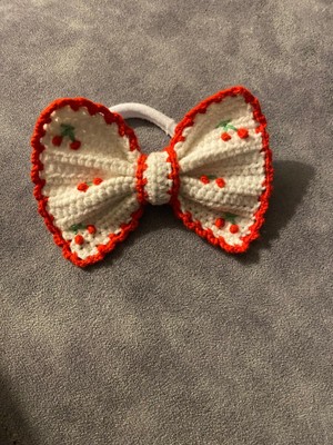 EGOMİ Kiraz Işlemeli Örgü Saç Lastiği