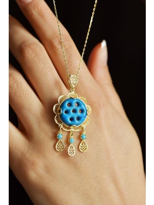 PremiumPort El Işçiliği Telkari Gümüş Kolye, Zarif ve Şık Takı Seçeneği