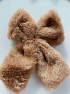 Makmery Fiyonk Peluş Otomatik Toka Orta Boy Sütlü Kahve