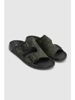 Twn Haki Çift Tokalı Terlik 4ECT9ORT5011M