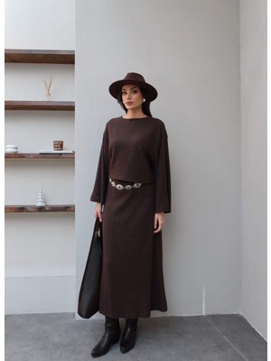 Esra Helvacı Geniş Kol Triko Ikili Takım