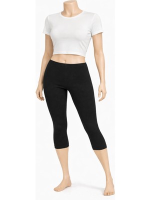 Belpa Diz Altı Pamuklu Penye Tayt, Likralı Tayt, Kapri Tayt,, Büyük Beden Tayt %95 Pamuklu %5 Tekli