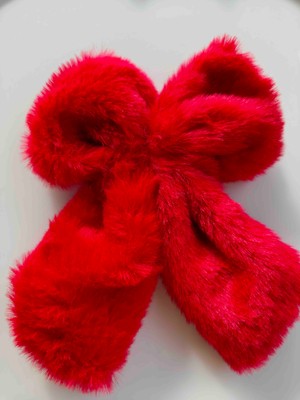 Makmery Fiyonk Peluş Otomatik Toka Orta Boy Kırmızı