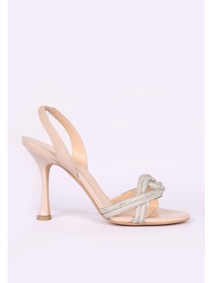 Sofia Baldi Kadın Yüksek Topuk Rahat Düz Model Şık Gümüş Abiye Ayakkabı SB46225-GÜMÜŞ